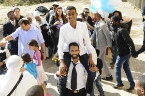 תהלוכת מתופפים בכותל