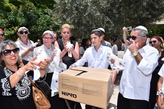 טקס הפרחת יונים בכותל