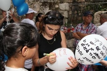 הפרחת בלונים בכותל