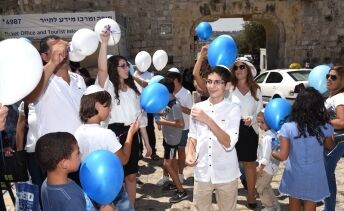 הפרחת בלונים בכותל