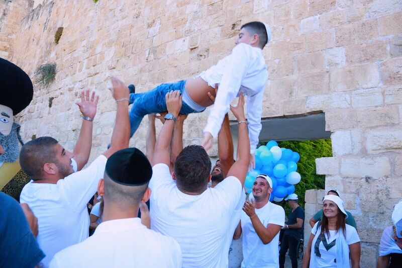 מתופפים לבר מצווה בכותל