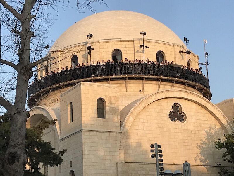 סיור בירושלים ביום גשום